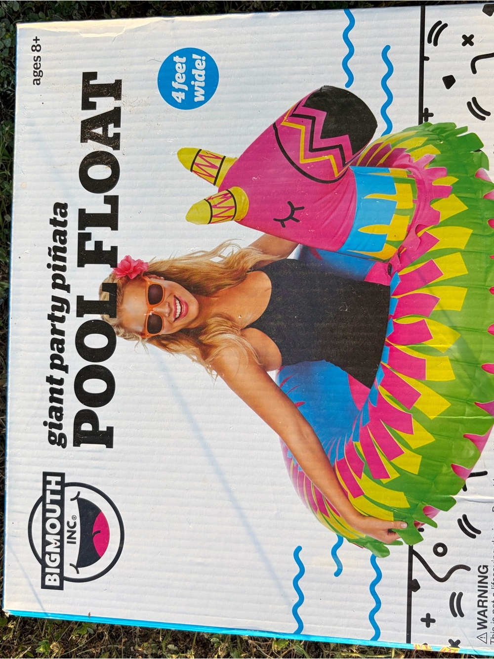 BigMouth Giant Party Piñata Pool Float - Pink & Multicolor